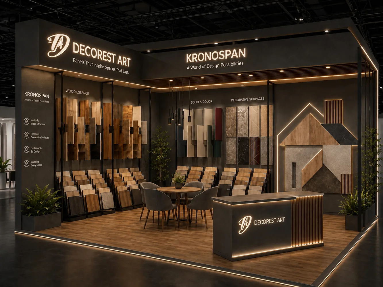Decorest Art and Kronospan showroom